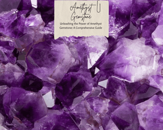 Amethyst gemstone cluster
