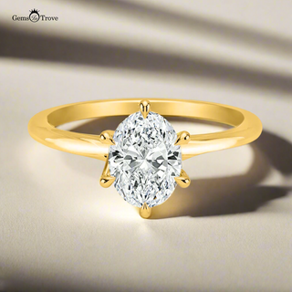 Solitaire Lab-grown Diamond Ring Women