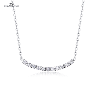 Elegant Moissanite Silver Pendant