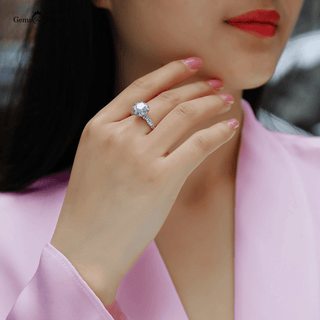 Luminous Moissanite Treasure Ring
