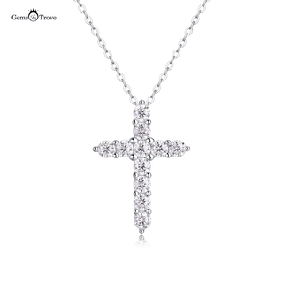 Moissanite Cross Pendant Necklace