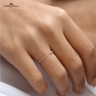 Edgy Diamond Claw Ring