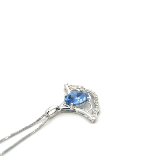 Classic Oval Sapphire Pendant