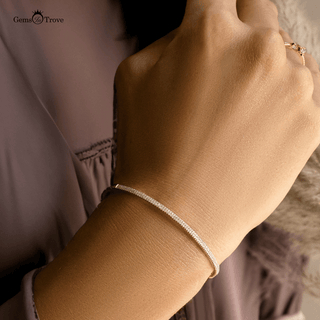 Half Eternity Diamond Bangle