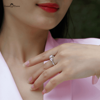 Brilliant Moissanite Statement Ring