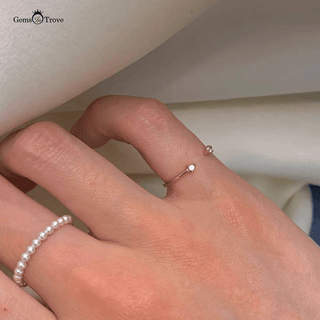 Minimalist Dual Diamond Ring