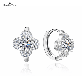 Flower Burst Moissanite Earrings