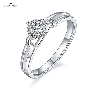 Hollow Out Moissanite Diamond ring