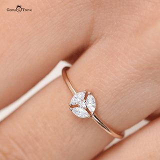 Marquise Diamond Rose Ring