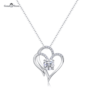 Lover’s Embrace Moissanite Pendant