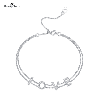 Dazzling Moissanite Love Bracelet