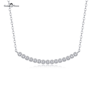 Smile Moissanite Bezel Pendant