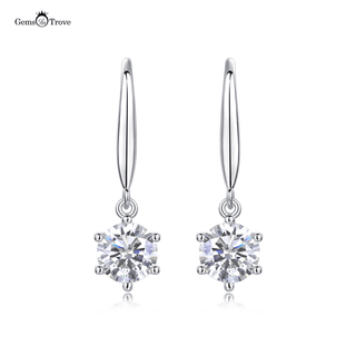 Brilliant Moissanite Drop Earrings