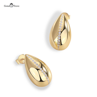 Teardrop Moissanite Earrings