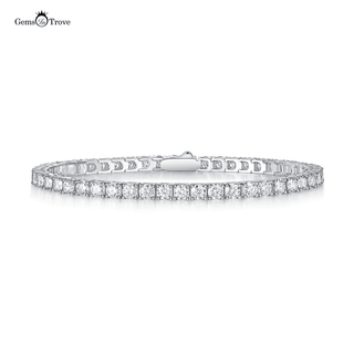 Round Moissanite Diamond Tennis Bracelet