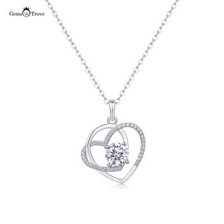 Infinity Heart Moissanite Pendant