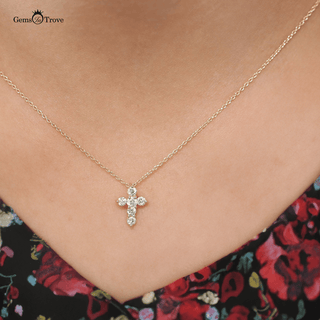 Diamond Cross Pendant Necklace