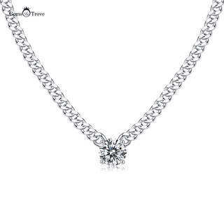 Uni sex Moissanite Diamond Necklace