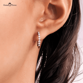 Brilliant Diamond Hoop Earrings