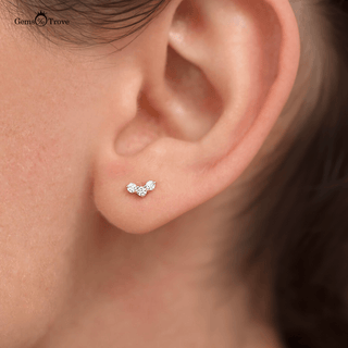 Floral V Diamond Earrings