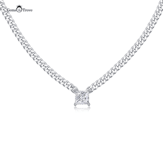 Princess Moissanite Elegance pendant