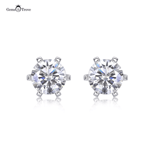 1ct Moissanite Stud Earrings