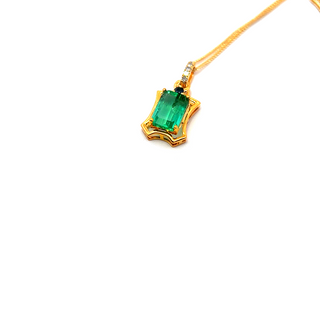 Emerald Frame Pendant