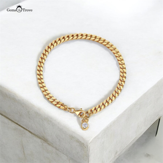Cuban Link Chain Bracelet Charm
