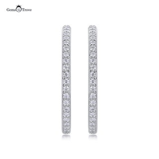 Luxury Moissanite Hoop Earrings