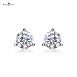 Elegant Round Moissanite Studs