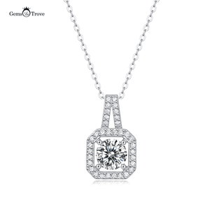 Moissanite Diamond Floating Stone Pendant