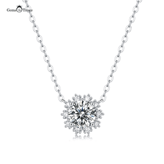 Moissanite Snowflake Pendant