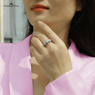 Timeless Halo Moissanite Ring