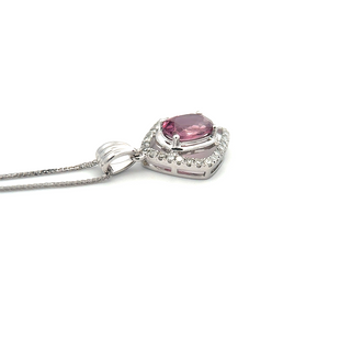 Pink Spinel Brilliant Oval Pendant