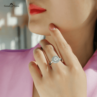 Elegant Moissanite Promise Ring