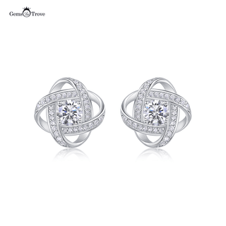 Infinity Moissanite Stud Earrings