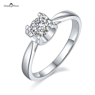 Classic oxhead Moissanite ring