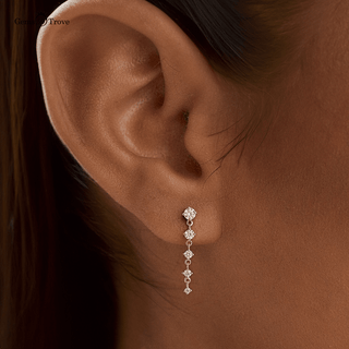 Elegant Diamond Drop Earrings