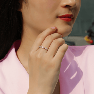 Symphony of Sparkles Moissanite Band