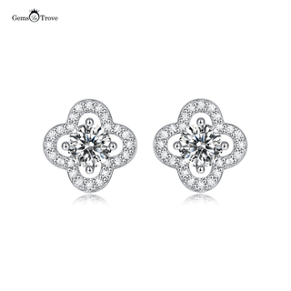 Flower Moissanite Earrings