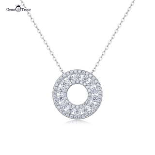 Moissanite Radiance Circle Pendant