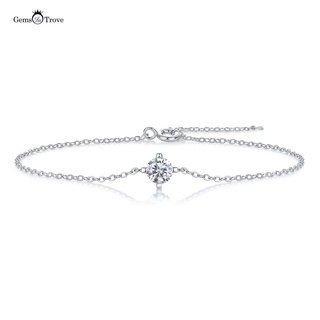 Minimalist Moissanite Solitaire Bracelet