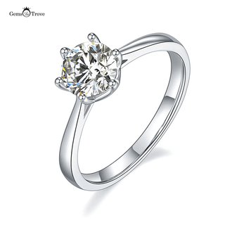 Vbridge Solitary Moissanite Diamond ring