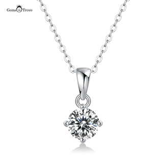 Moissanite Diamond Solitaire Pendant