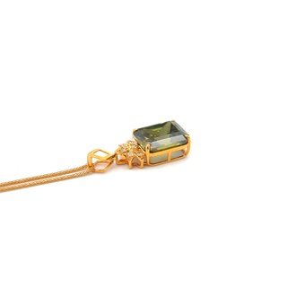 Brilliant Sphene Fire Pendant