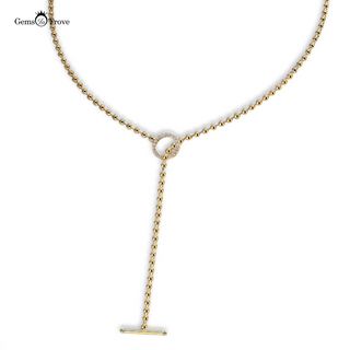 Moissanite Toggle Necklace