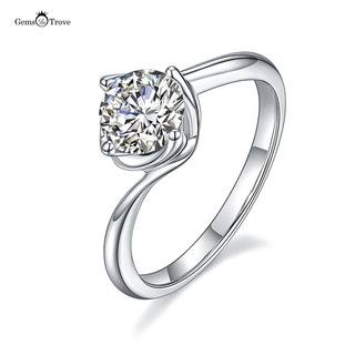 Flower Bud Style Moissanite Ring