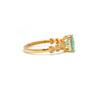 Apatite Classic Solitaire Ring