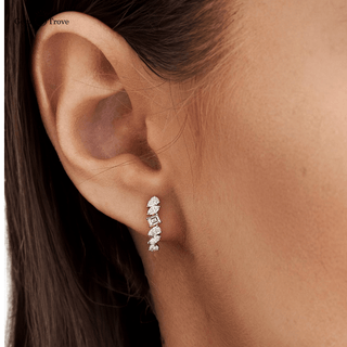 Mix Shaped Diamond Stud Earrings