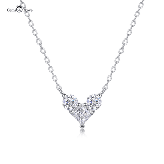 Heart Moissanite Pendant Necklace